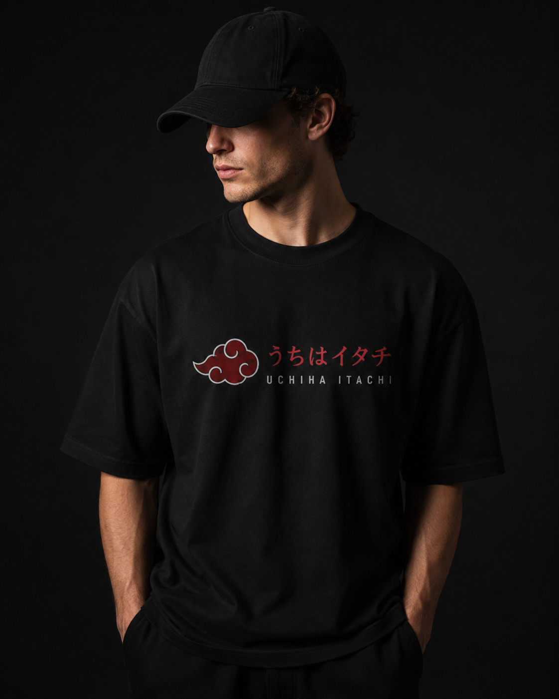 Itachi Uchiha 02 Drop Shoulder T-Shirt