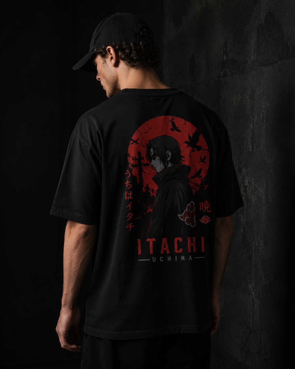Itachi Uchiha 02 Drop Shoulder T-Shirt