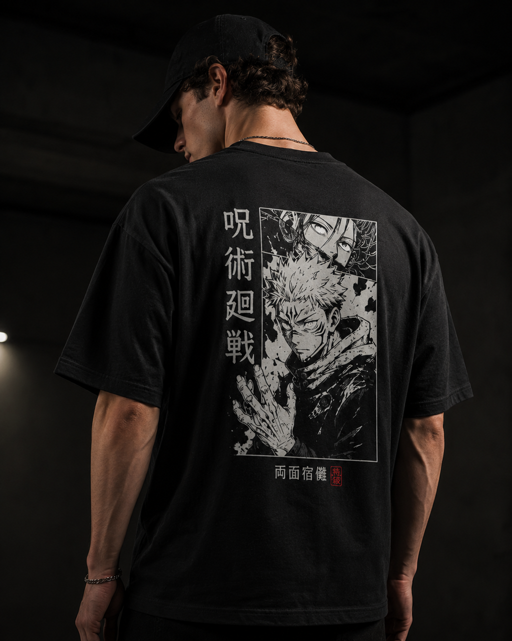 Jujutsu Kaisen Ryomen Sukuna Drop Shoulder T-Shirt