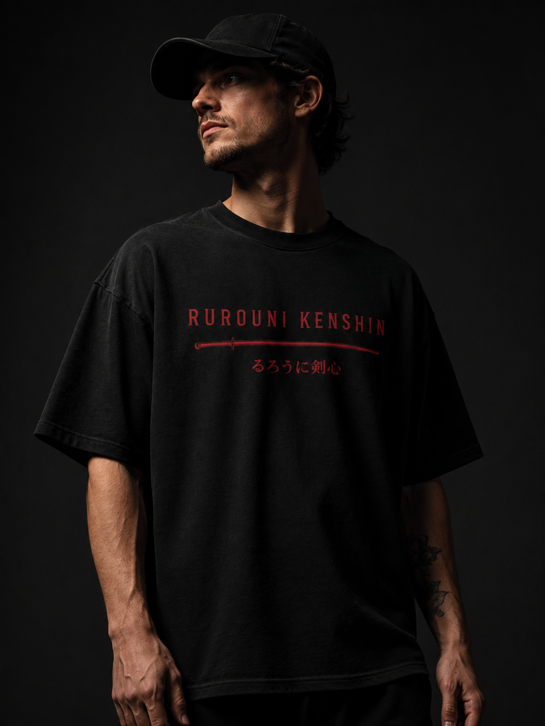 Rurouni Kenshin Drop Shoulder T-Shirt