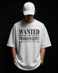 Luffy Wanted Drop Shoulder T-Shirt